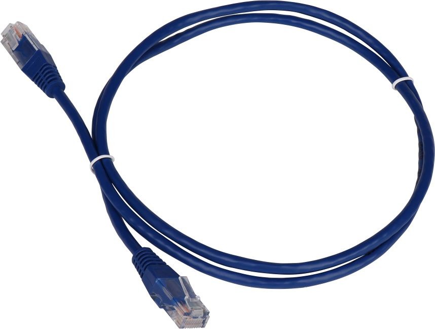 Патч-корд Lanmaster TWT-45-45-0.5-BL UTP вилка RJ-45-вилка RJ-45 кат.5е 0.5м синий ПВХ (уп.:1шт)