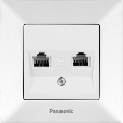 Розетка телефонная Panasonic Arkedia (WMTC04032WH-RU) скрыт. IP20 белый (упак.:1шт)