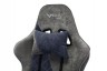 Кресло игровое Zombie VIKING X Fabric серый/темно-синий с подголов. крестовина пластик