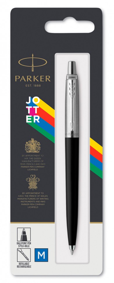 Ручка шариковая Parker Jotter Color (R2096873) ассорти M синие чернила блистер (6шт)
