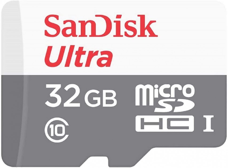 Флеш карта microSDHC 32Gb Class10 Sandisk SDSQUNR-032G-GN3MA Ultra Light + adapter