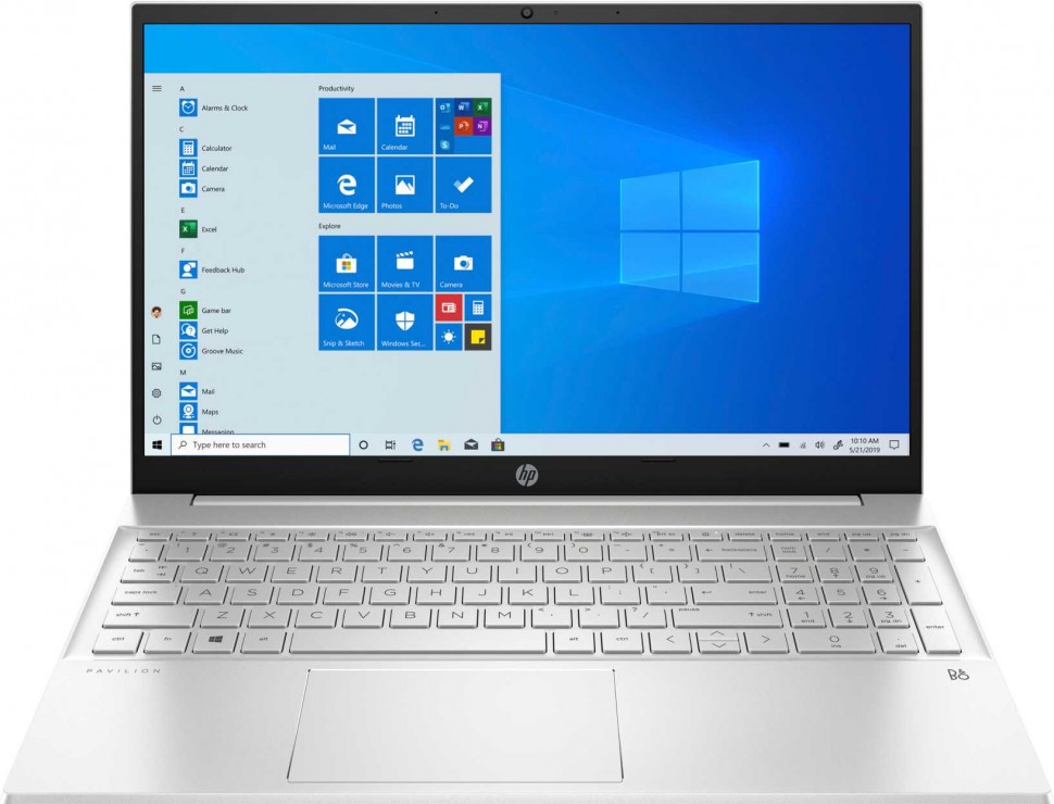 Ноутбук HP Pavilion 15-eh0029ur Ryzen 7 4700U/8Gb/SSD512Gb/AMD Radeon/15.6"/IPS/Touch/FHD (1920x1080)/Windows 10/silver/WiFi/BT/Cam