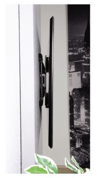 Кронштейн для телевизора Hama Fullmotion H-118620 черный 37"-65" макс.35кг настенный поворот и наклон
