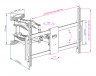Кронштейн для телевизора Kromax ATLANTIS-35 new черный 22"-65" макс.50кг настенный поворотно-выдвижной и наклонный