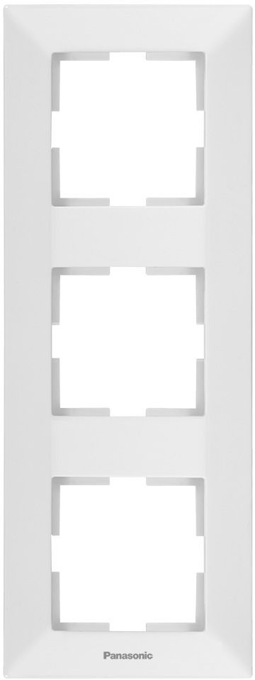 Рамка Panasonic Arkedia WMTF08132WH-RU 3x вертикальный монтаж пластик белый (упак.:1шт)