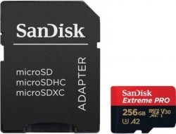 Флеш карта microSDXC 256Gb Class10 Sandisk SDSQXCZ-256G-GN6MA Extreme Pro + adapter