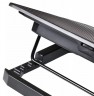 Подставка для ноутбука Buro BU-LCP156-B214H 15.6"355x255x30мм 2xUSB 2x 140ммFAN 900г металлическая сетка/пластик черный
