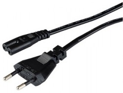 Кабель Hama H-39663 00039663 IEC C7 (2-pin) Евровилка 0.75м