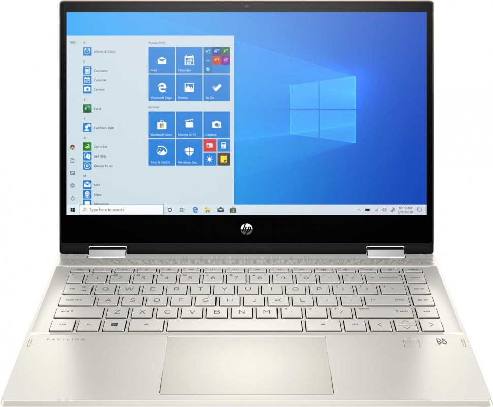 Трансформер HP Pavilion x360 14-dw1009ur Core i7 1165G7/16Gb/SSD512Gb/Intel Iris Xe graphics/14"/IPS/Touch/FHD (1920x1080)/Windows 10/gold/WiFi/BT/Cam