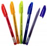 Ручка шариковая Silwerhof DROP BRIGHT (026150-02) однораз. 1.0мм треугол. ассорти синие чернила пластик.стакан