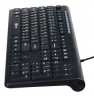 Клавиатура Oklick 480M черный/черный USB slim Multimedia