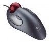 Трекбол Logitech Marble серый/серебристый/красный USB (4but)