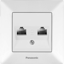 Розетка компьютерная Panasonic Arkedia (WMTC04072WH-RU) скрыт. IP20 белый (упак.:1шт)