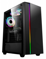 Корпус Formula V-LINE 7603 черный без БП ATX 6x120mm 2xUSB2.0 1xUSB3.0 audio bott PSU