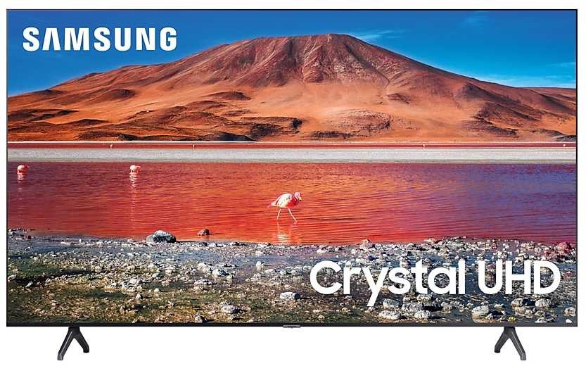 Телевизор LED Samsung 43" UE43TU7100UXRU 7 черный/Ultra HD/100Hz/DVB-T2/DVB-C/DVB-S2/USB/WiFi/Smart TV (RUS)