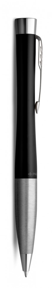 Ручка шариковая Parker Urban Core K314 (2143639) Muted Black CT M синие чернила подар.кор.
