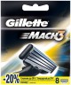 Сменная кассета Gillette Mach3 Turbo для бритв (упак.:8шт)
