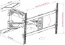 Кронштейн для телевизора Kromax ATLANTIS-65 черный 40"-90" макс.45кг настенный поворотно-выдвижной и наклонный