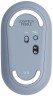 Мышь Logitech Pebble M350 синий оптическая (1000dpi) silent беспроводная BT/Radio USB для ноутбука (2but)