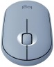 Мышь Logitech Pebble M350 синий оптическая (1000dpi) silent беспроводная BT/Radio USB для ноутбука (2but)