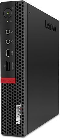 ПК Lenovo ThinkCentre Tiny M720q slim i3 9100T (3.1)/4Gb/SSD256Gb/UHDG 630/noOS/GbitEth/WiFi/BT/65W/клавиатура/мышь/черный