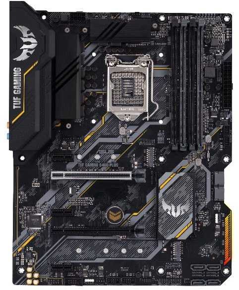 Материнская плата Asus TUF GAMING B460-PLUS Soc-1200 Intel B460 4xDDR4 ATX AC`97 8ch(7.1) GbLAN RAID+HDMI+DP