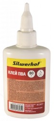 Клей ПВА Silwerhof 433035-80 80гр морозоустойчивый