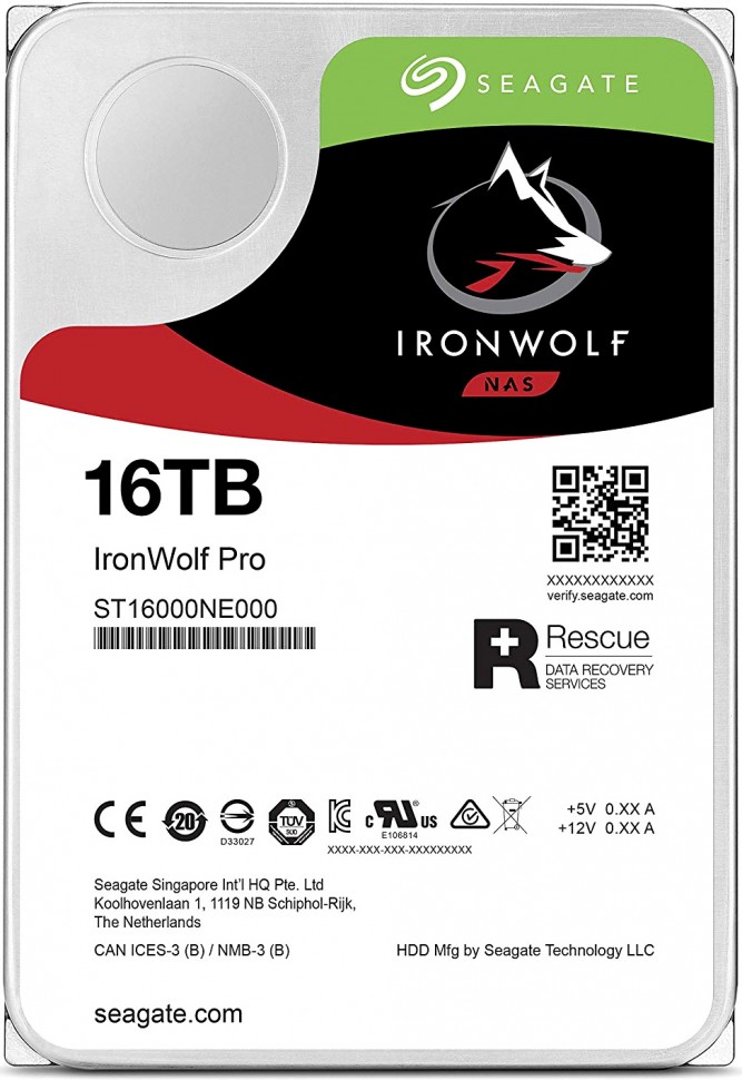 Жесткий диск Seagate SATA-III 16Tb ST16000NE000 NAS Ironwolf Pro (7200rpm) 256Mb 3.5"