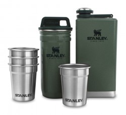 Набор термопосуды Stanley Adventure Nesting Shot Glass Set + Flask 0.23л. зеленый (10-01883-034)