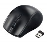 Мышь Hama Riano черный оптическая (1600dpi) беспроводная USB для ноутбука (5but)