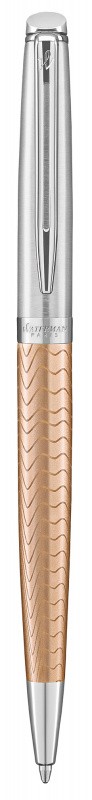 Ручка шариковая Waterman Hemisphere Deluxe (2043234) Rose Wave CT синие чернила подар.кор.