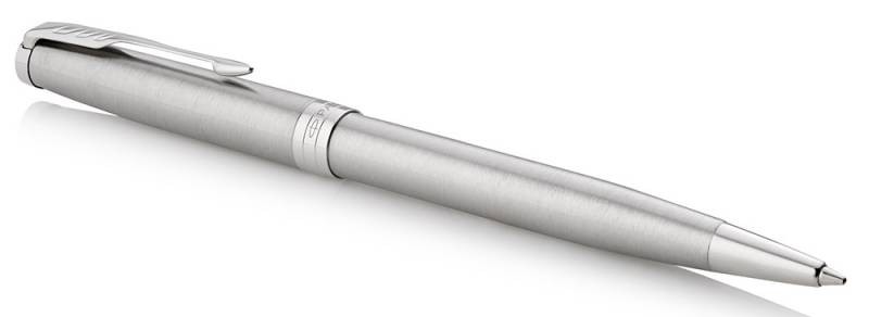 Ручка шариковая Parker Sonnet Core K526 (1931512) Stainless Steel CT M черные чернила подар.кор.