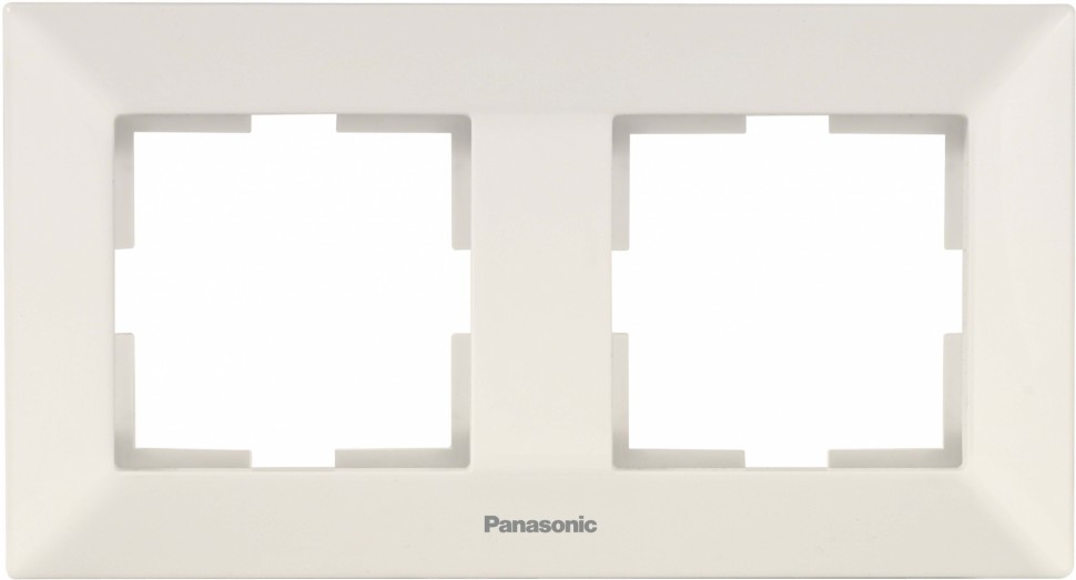 Рамка Panasonic Arkedia WMTF08022BG-RU 2x горизонтальный монтаж пластик бежевый (упак.:1шт)