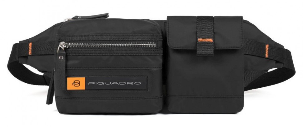 Сумка на пояс Piquadro Bios CA5112BIO/N черный нейлон