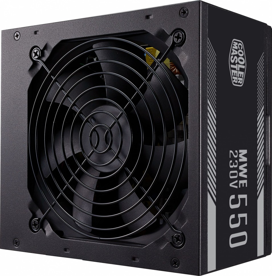 Блок питания Cooler Master ATX 550W MWE White V2 80+ (24+4+4pin) APFC 120mm fan 6xSATA RTL