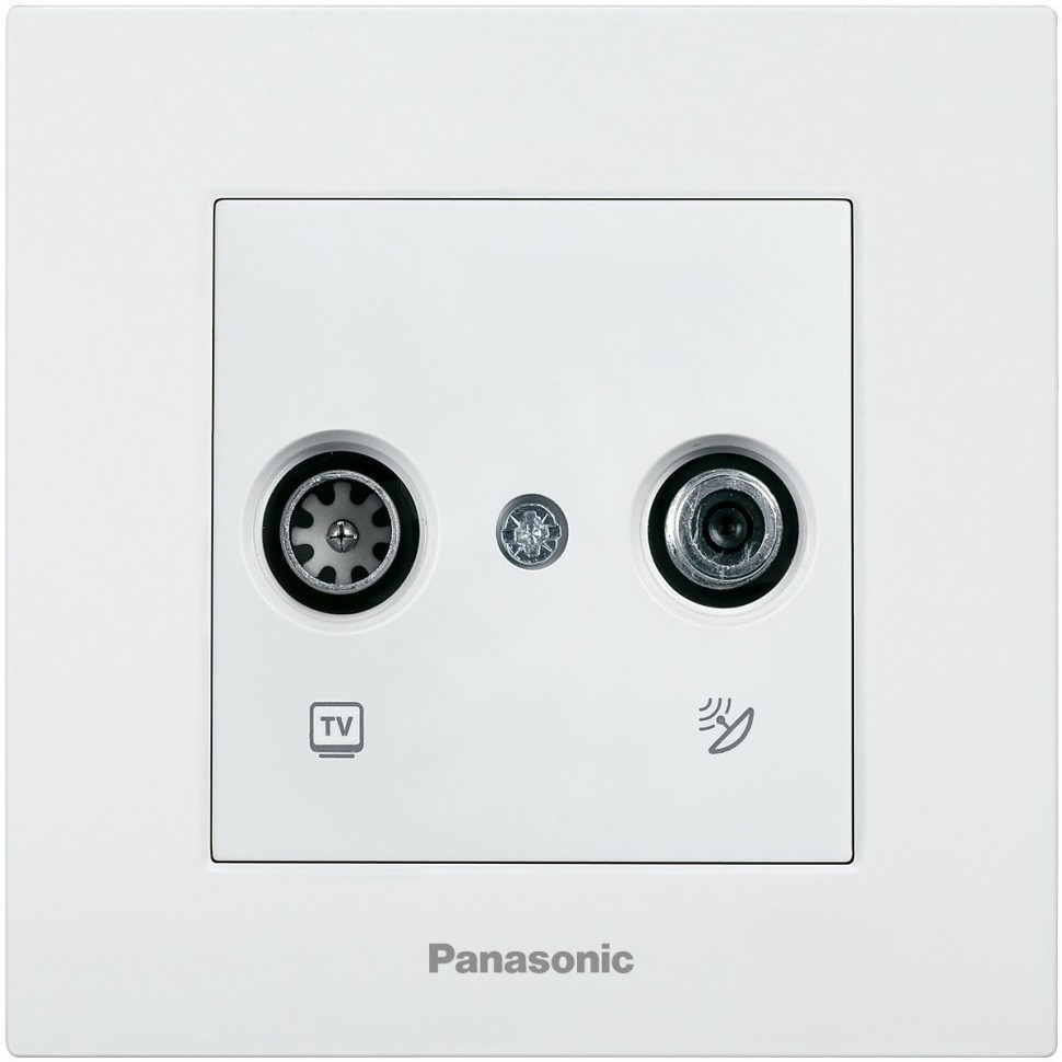 Розетка телевизионная Panasonic Karre Plus (WKTC04612WH-RU) скрыт. IP20 белый (упак.:1шт)
