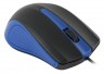 Мышь Оклик 225M черный/синий оптическая (1200dpi) USB (2but)