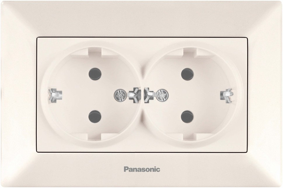 Розетка силовая Panasonic Arkedia (WMTC02052BG-RU) скрыт. зазем. IP20 бежевый (упак.:1шт)