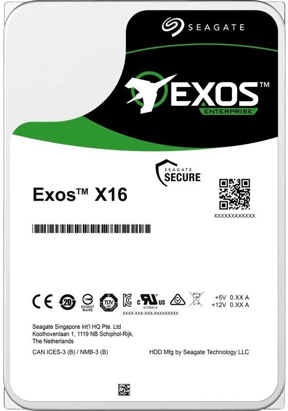 Жесткий диск Seagate Original SAS 3.0 16Tb ST16000NM002G Exos X16 (7200rpm) 256Mb 3.5"