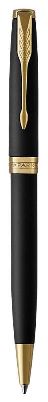 Ручка шариковая Parker Sonnet Core K528 (1931519) Matte Black GT M черные чернила подар.кор.