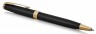 Ручка шариковая Parker Sonnet Core K528 (1931519) Matte Black GT M черные чернила подар.кор.