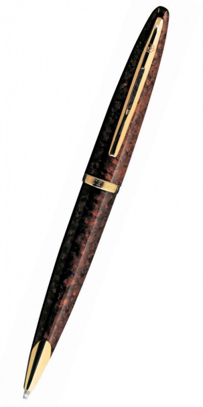 Ручка шариковая Waterman Carene 21104 (S0700940) Amber GT M синие чернила подар.кор.