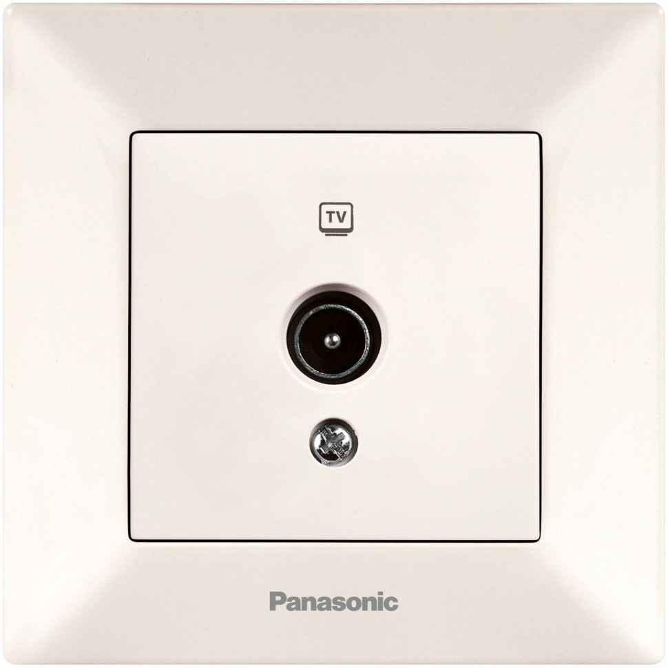Розетка телевизионная Panasonic Arkedia (WMTC04542BG-RU) скрыт. IP20 бежевый (упак.:1шт)