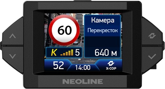 Видеорегистратор с радар-детектором Neoline X-COP 9300c GPS черный