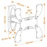 Кронштейн для телевизора Holder LCDS-5020 белый 22"-42" макс.30кг настенный поворот и наклон