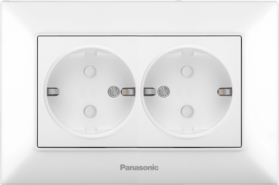 Розетка силовая Panasonic Arkedia Slim (WNTC02152WH-RU) скрыт. зазем. штор. IP20 белый (упак.:1шт)