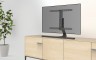 Подставка для телевизора Hama Design черный 32"-65" макс.40кг настольный поворот и наклон