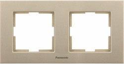 Рамка Panasonic Karre Plus WKTF08023AR-RU 2x горизонтальный монтаж металл бронза (упак.:1шт)