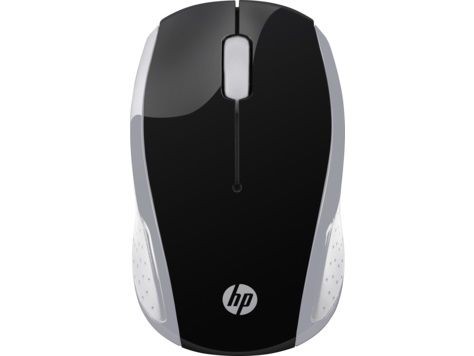 Мышь HP 200 Pk серебристый оптическая (1000dpi) беспроводная USB для ноутбука (2but)