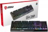 Клавиатура MSI Vigor GK30 RU черный USB Multimedia for gamer LED (подставка для запястий)